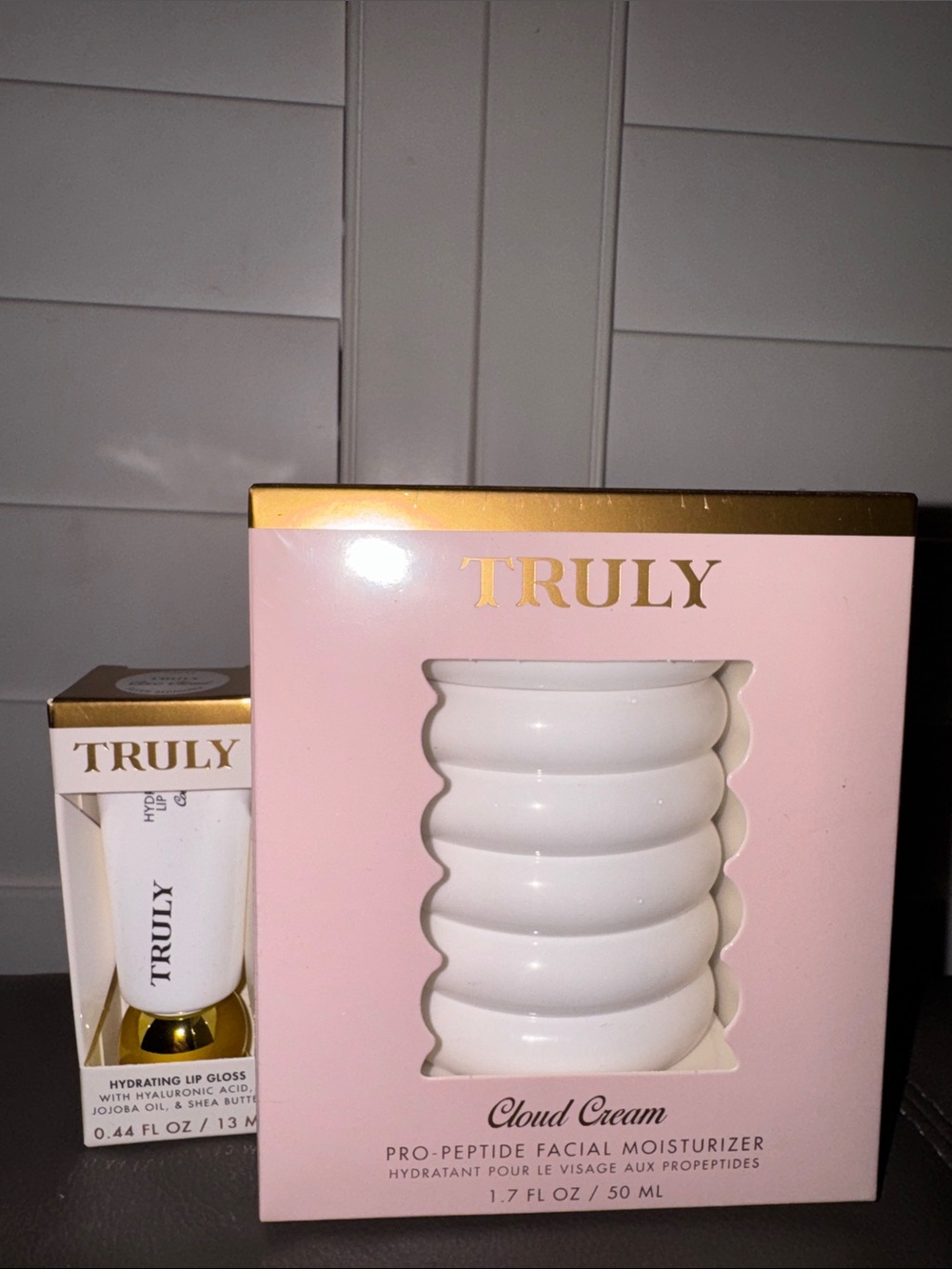 TRULY bundle Cloud  Cream Pro-Peptide Facial Moisturizer & Coco Cloud lip gloss